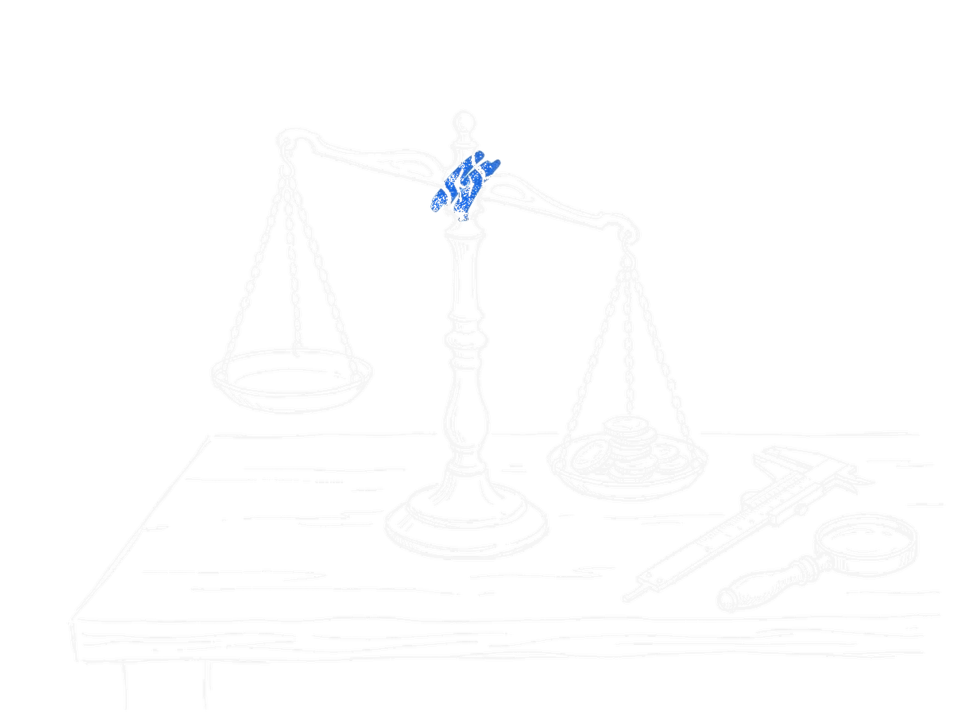 Illustration einer Balkenwaage mit Messschieber und Lupe als Sinnbild für unterschätzte Messwerte, kinewsletter.ch Stil