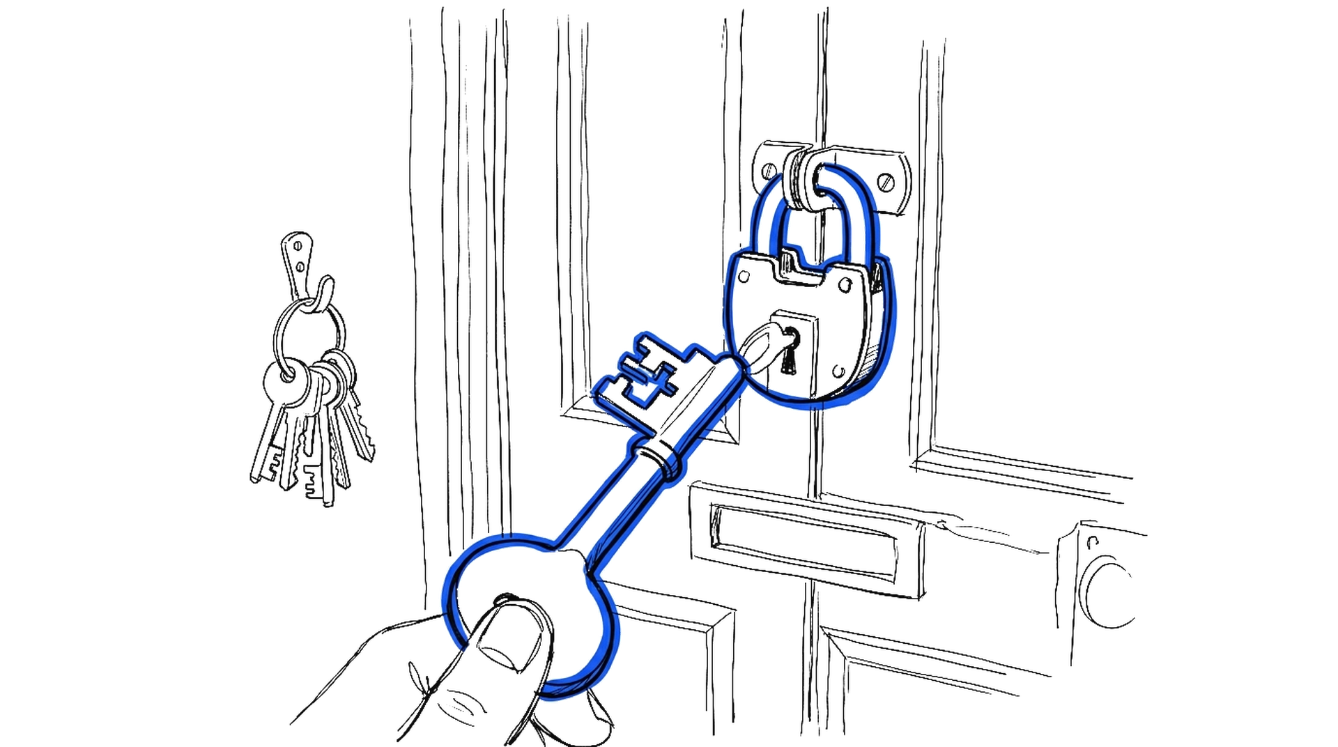 Handgezeichnete Illustration zum Artikel «Apple macht «Full Disk Access» schwerer zugänglich – wegen KI-Agenten», kinewsletter.ch Stil