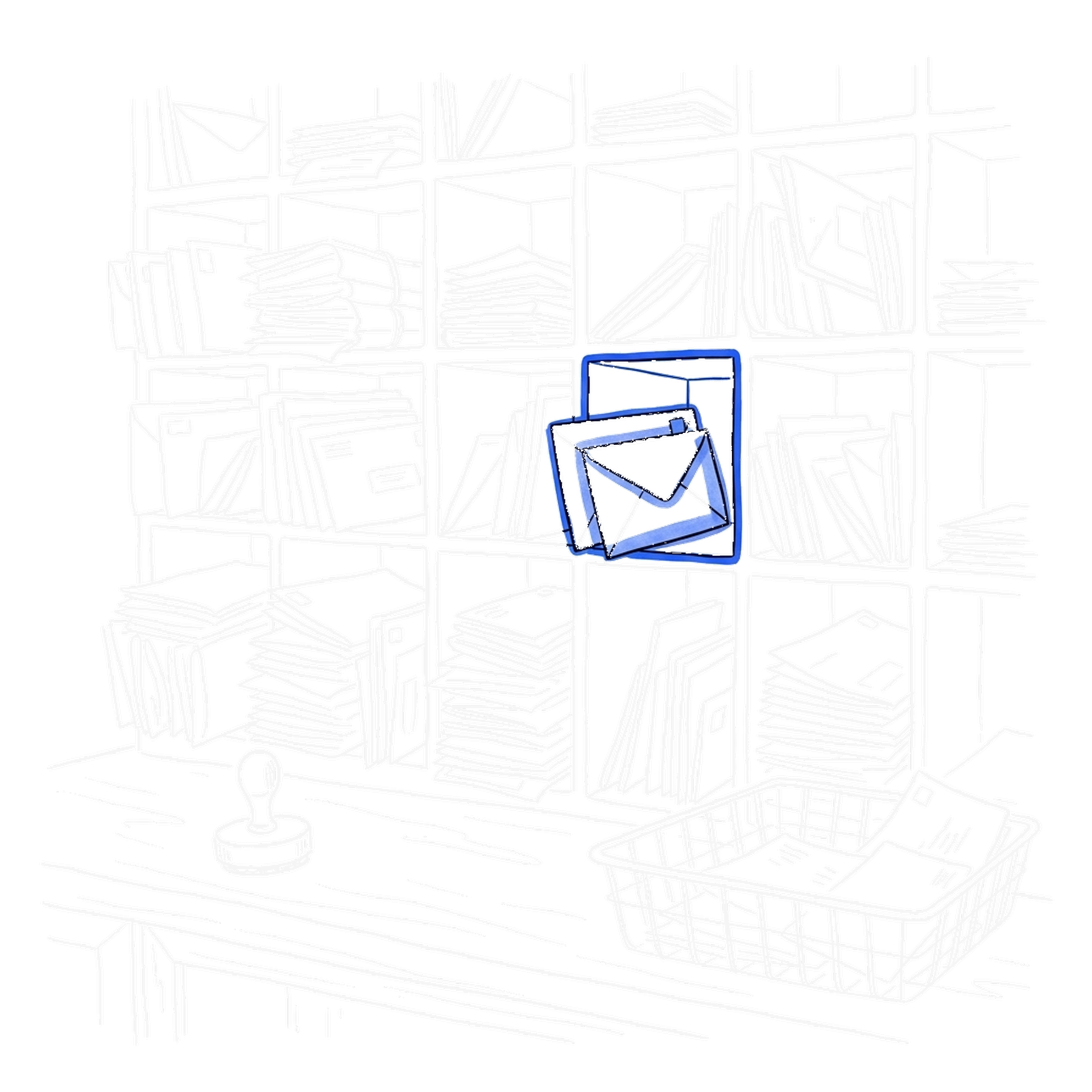 Handgezeichnete Illustration zum Artikel «arXiv erlaubt dir nur noch zwei Paper pro Monat», kinewsletter.ch Stil