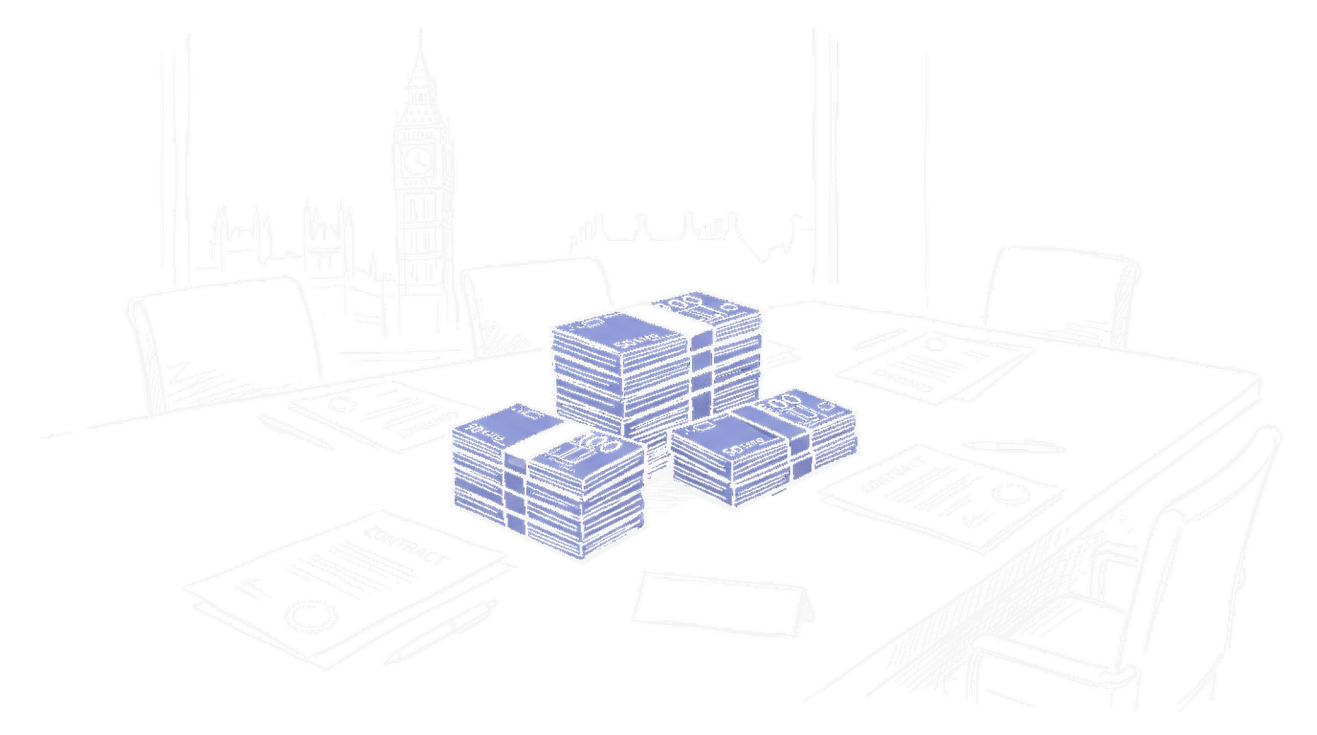 Illustration eines europäischen Funding-Tisches, kinewsletter.ch Stil