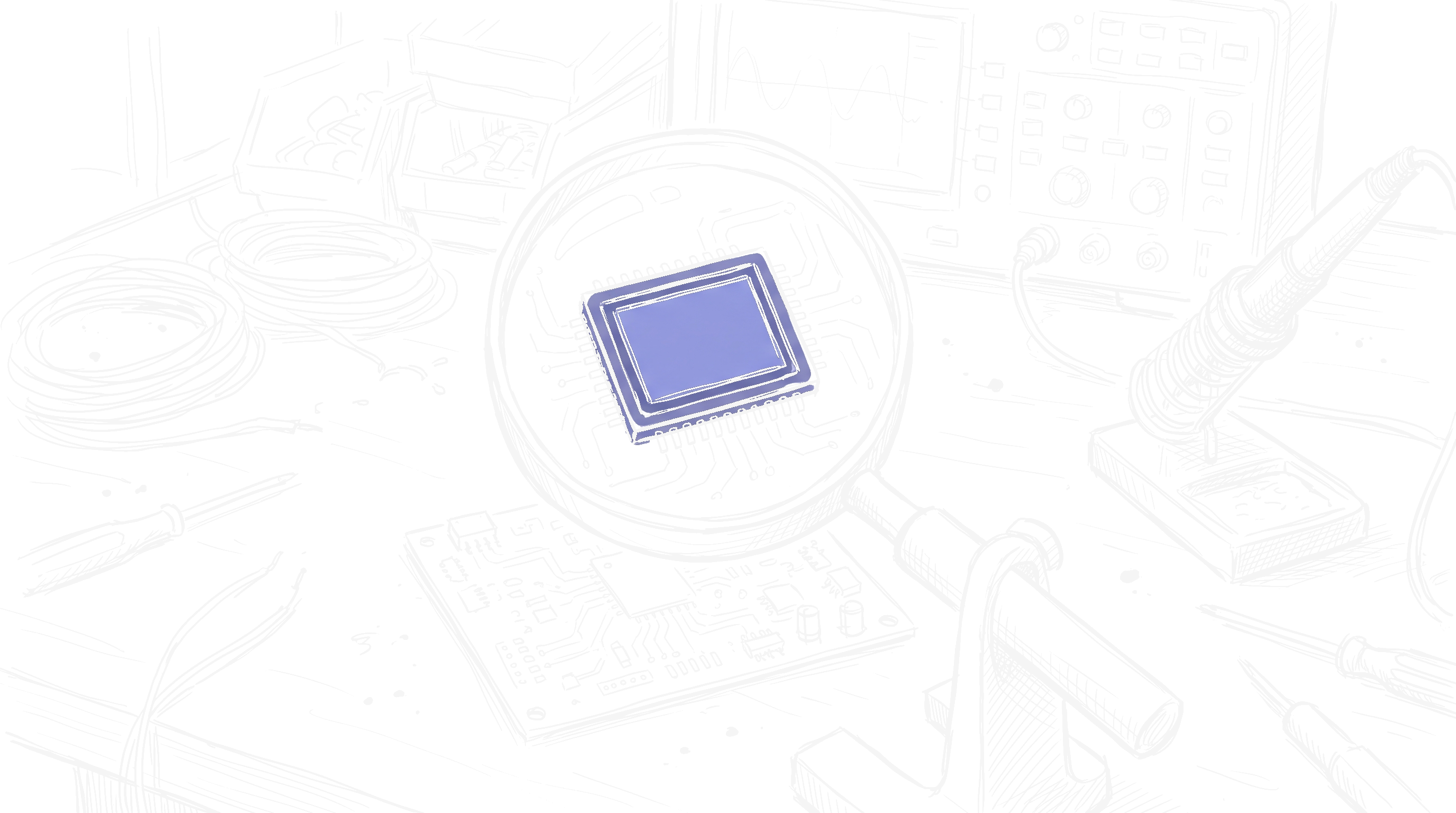Sensorchip auf Labortisch – ETH Anti-Deepfake-Chip (Dark)