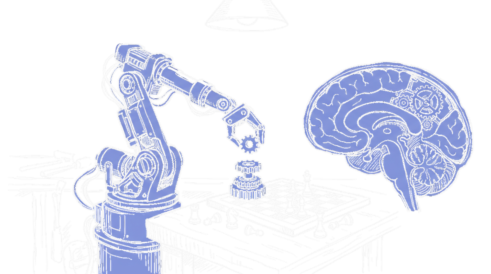 Handgezeichnete Skizze: Tesla-Roboter und xAI-Logo verschmelzen zu einem Agenten-System – Macrohard Fusion (Dark Mode)