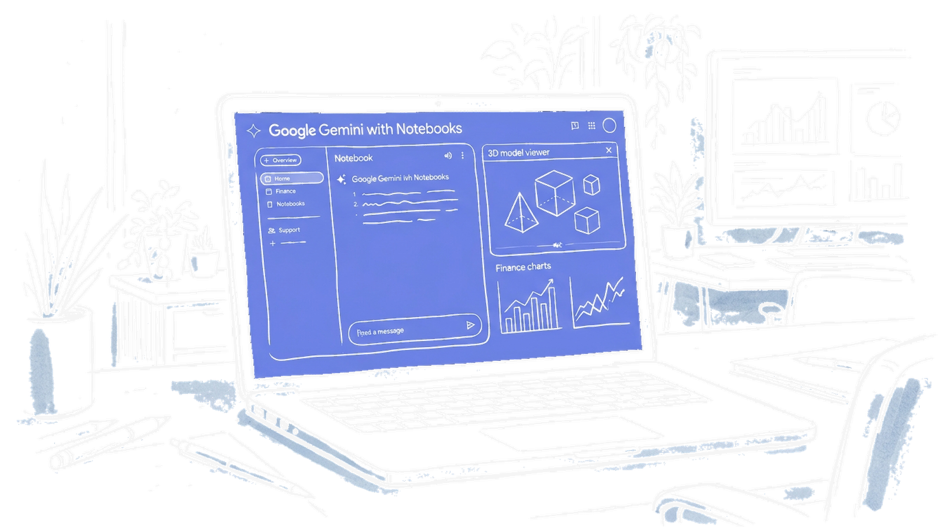 Google Gemini Updates Illustration - Dark